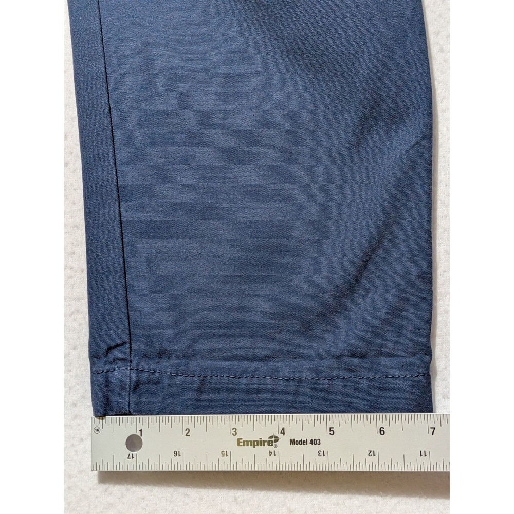 R Swiader Pleated Pants Mens 34 High Rise Tapered USA Made Blue - Picture 10 of 12